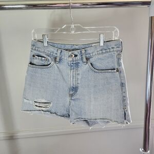Rag & Bone | Casual Denim Duff High Waist Distressed Shorts